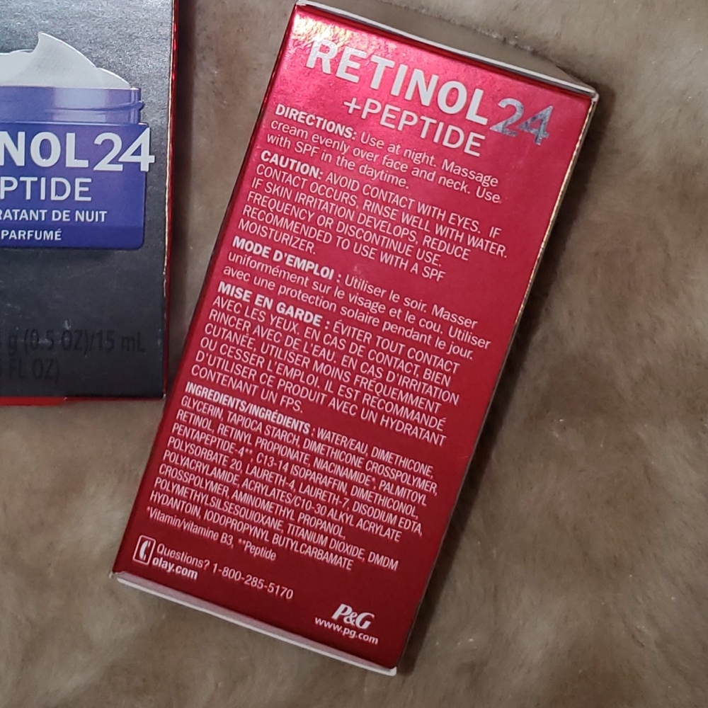 2 Olay Regenerist Retinol 24+Peptide Moisturizer. Both together. - Picture 3 of 3